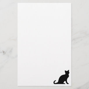 Papier à lettres de la papeterie de chat avec l