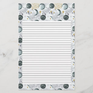 Papier à lettres de lune Papeterie mystique