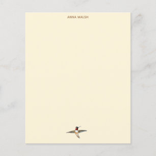 Papier à lettres Ecru Hummingbird personnalisé