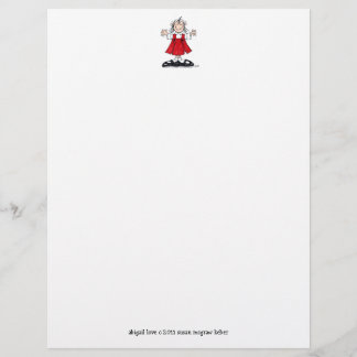 papier à lettres en-tête d'amour d'abigail