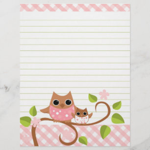 Papier à lettres/en-tête de puce rose