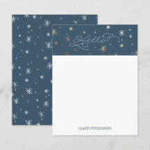 Papier à lettres Gild Stars, carte Sky de nuit