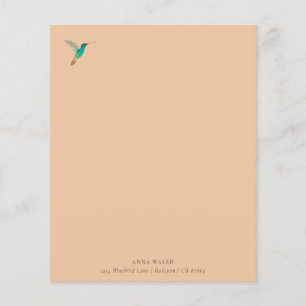Papier à lettres personnalisées pour colibri