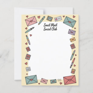 Papier à Lettres pour Correspondant de la Poste au