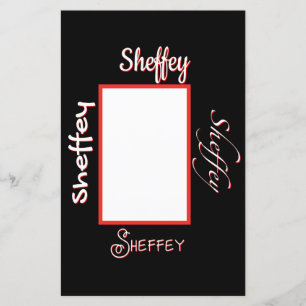 Papier à lettres Sheffey Fonts