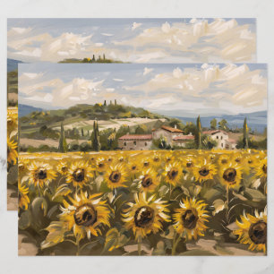 Papier à maquette à feuilles tournesol