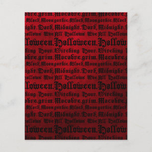 Papier à maquillage de texte gothique