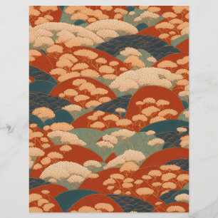 Papier à motif pour album kimono