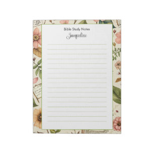 Papier à notes pour étude biblique Bloc-notes pers