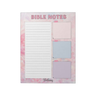 Papier à notes pour étude biblique Bloc-notes pers