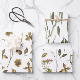 Papier à papier à enveloppement végétal à feuilles