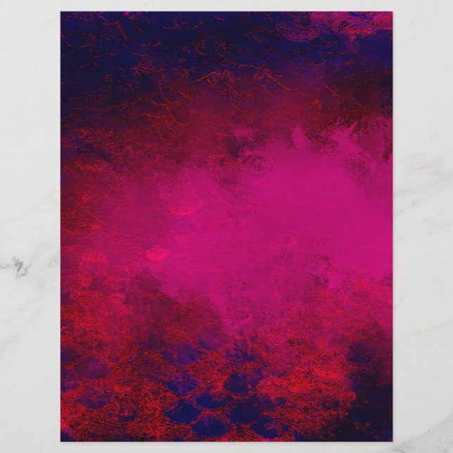 Papier à papier à fond Faux Magenta et Indigo Foil (Devant)
