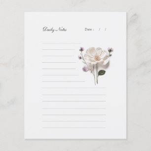Papier à papier à papier à lettres blanc chic