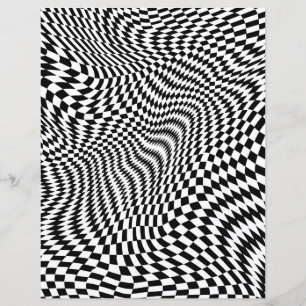 Papier à papier à scandale à chèques en noir et bl