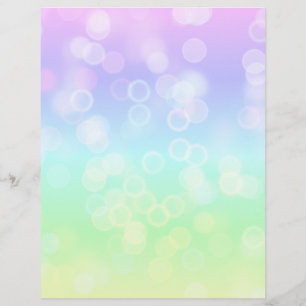 Papier à papier à scandale à dégradé mignon Pastel
