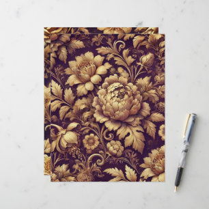 Papier à papier à scandale pour fleurs victorienne