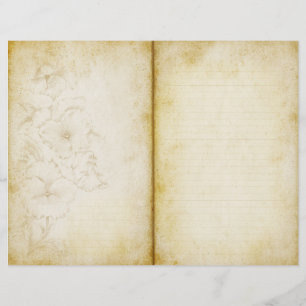 Papier à papier à scandale pour journal d'âge flor