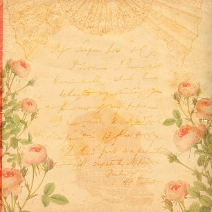 Papier à papier à scandale vintage style Floral Ro