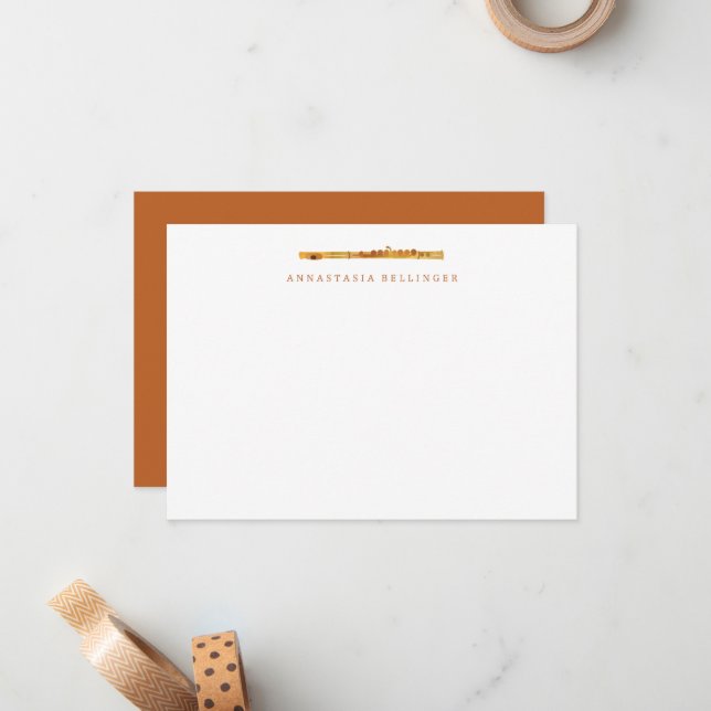 Papier à papier - Cartes de notes personnalisées (Devant/Arrière en situation)