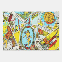 Papier à papier d'enlèvement de Tarot à feuilles p