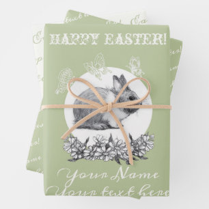 Papier à papier d'enveloppement de lapin à bouffée