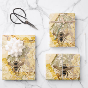 Papier à papier d'enveloppement des abeilles occup