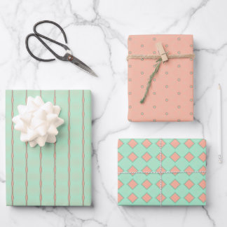 Papier à papier plat à envelopper Pastels Whimsica