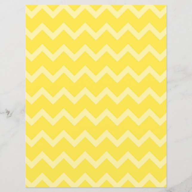 Papier à papier pour album Chevron jaune à deux fa (Devant)