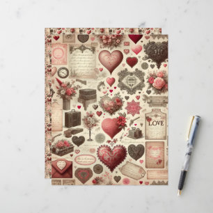 Papier à papier pour albums de l'Ephémère Valentin
