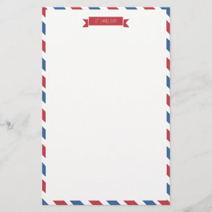 Papier À Papier Rouge, Blanc Et Bleu Non Aligné