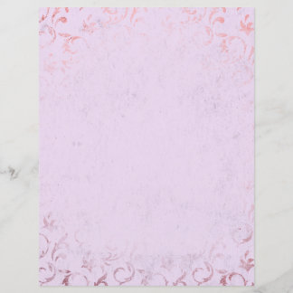 Papier à papier Shabby rose et Rose or