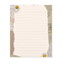 Papier à rayures Vintage Beige Brown