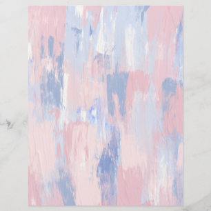 Papier à rebut à peinture bleue et à blanc Abstrai