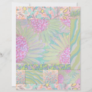 Papier à rebut Abstrait Floral 8