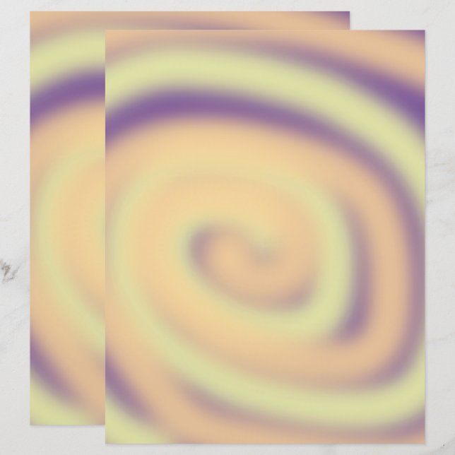 Papier à rebut bleu orange jaune (Devant / Derrière)