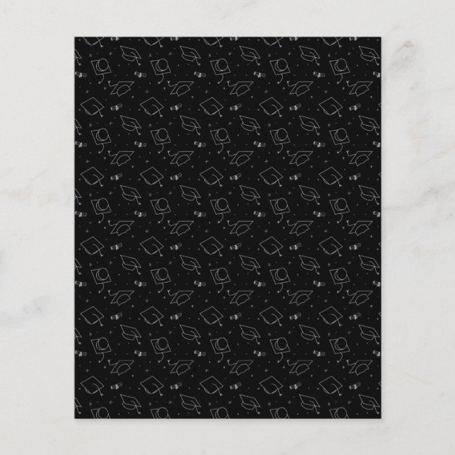 Papier à rebut de la casquette noire et d'argent (Devant)