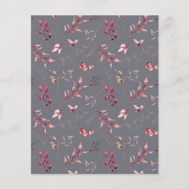 Papier à rebut en grises | L'artisanat floral (Devant)