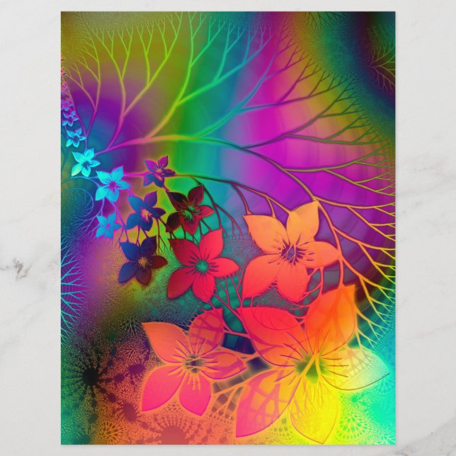 Papier à rebut floral (Devant)