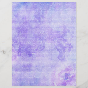 Papier à rebut floral Shabby violet
