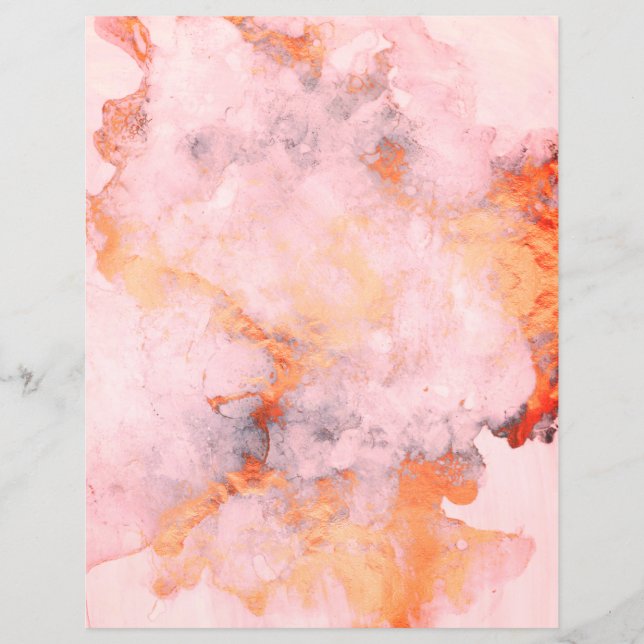 Papier à rebut granit en cuivre rose poussiéreux (Devant)