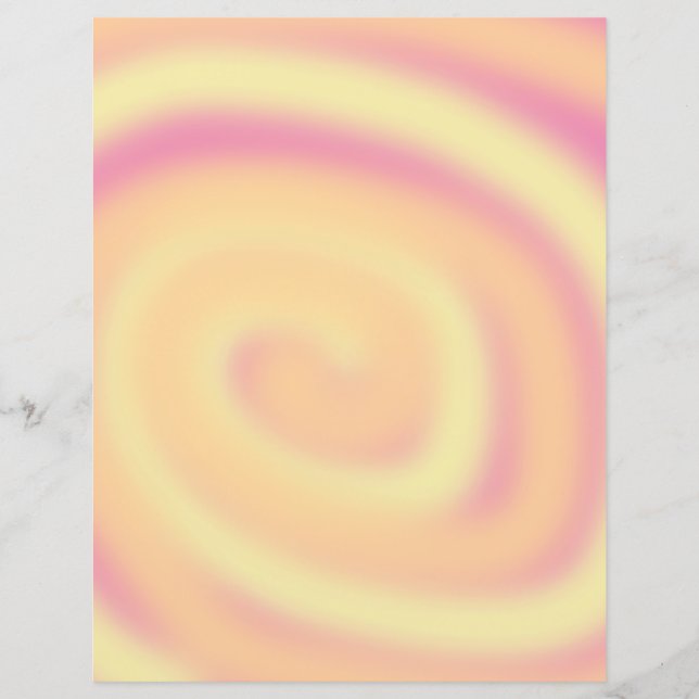 Papier à rebut pastel jaune orange rose (Devant)