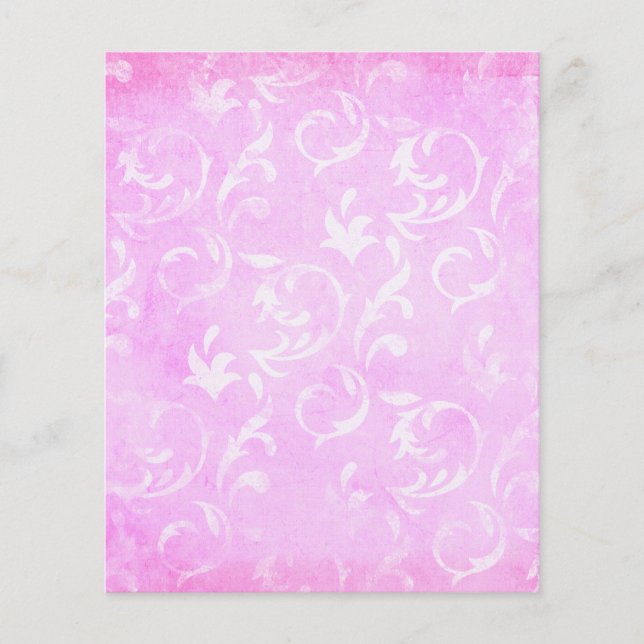 Papier à rebut rose et blanc Shabby (Devant)