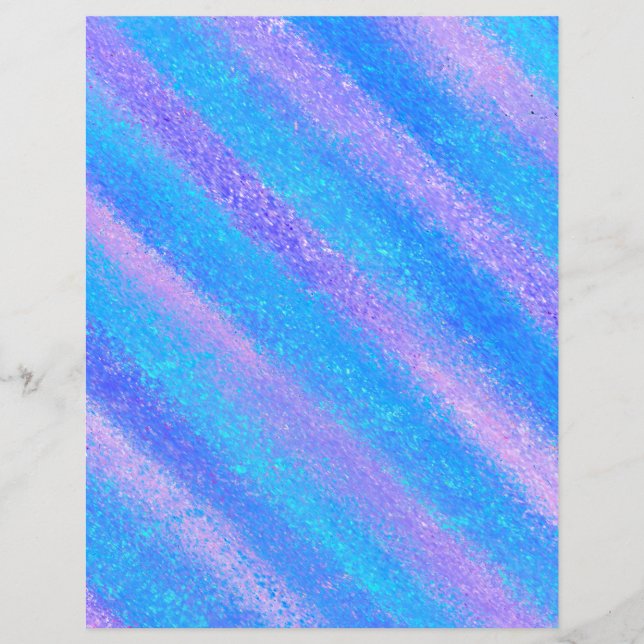 Papier à rebut rose turquoise brillant Iridescenda (Devant)