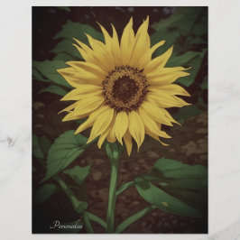 Papier à rebut vert SunFlower jaune vibre