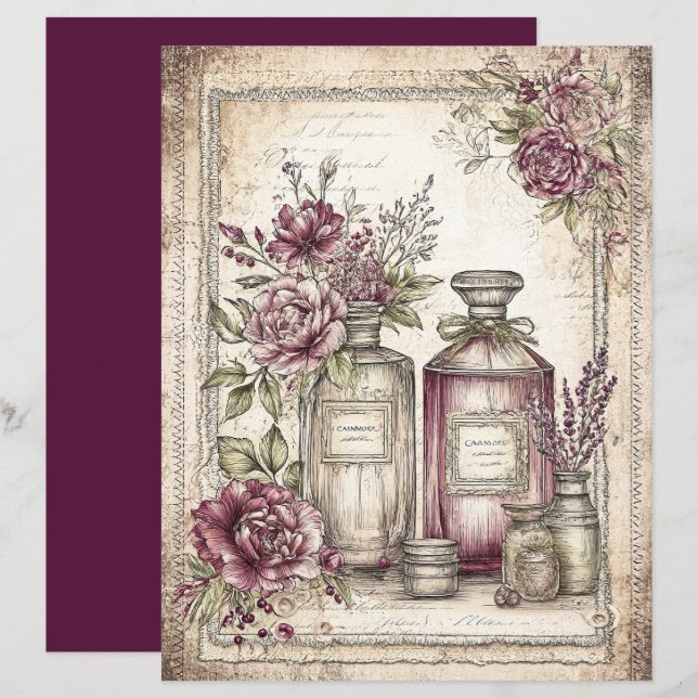 Papier à rebut Victorian & Lace (Devant / Derrière)