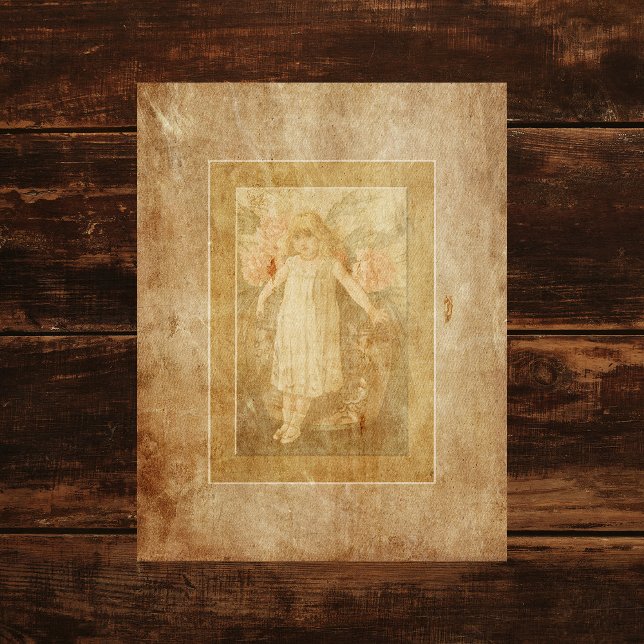 Papier à rebut vintage pour fille (Créateur téléchargé)