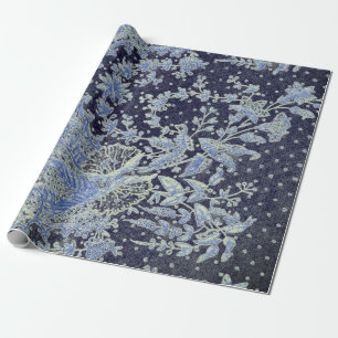 PAPIER À REPASSER CADEAU MOTIF ANTIQUE EN BLEU