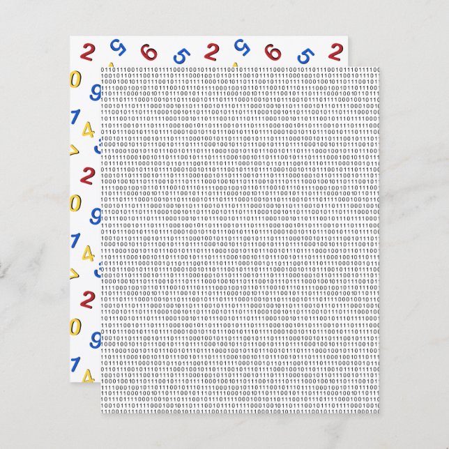 Papier à retouche Binary Blanc Noir (Devant / Derrière)