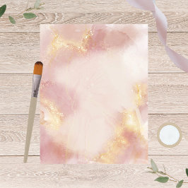 Papier à retouche couleur rose céleste