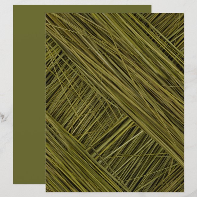 Papier à retouche photo moderne Camo Green Grass T (Devant / Derrière)